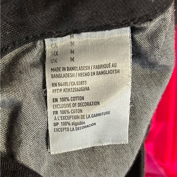 American Eagle Black Denim Distressed Shorts Overalls / medium - Picture 12 of 12